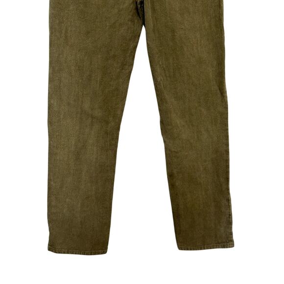 RVCA Boys Daggers Corduroy Pants 5 Pocket Button Fly Stretchy Olive Kids 27 NWOT - Picture 3 of 9